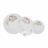 Imagem da oferta Serviço De Jantar E Café 20 Peças Em Porcelana, Xícaras Sem Pé, Modelo Pomerode, Com Relevo, Decoração Eterna, Porcelana Schmidt