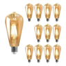 Imagem da oferta Kit 12 Lâmpada Filamento Led St64 Decorativa Retrô Vintage Âmbar Cor Da Luz Branco-quen