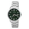 Imagem da oferta Relógio Technos Masculino Prateado Aço Inox Original Verde.