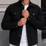 Imagem da oferta Jaqueta Masculina Jeans Sarja Slim Fit Coloridas Versátil