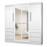 Imagem da oferta Guarda-roupa Casal com Espelho 4 Portas 6 Gavetas Araplac Atraente Sofia