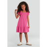 Imagem da oferta Vestido Infantil Brandili Maria Decote Quadrado Rosa