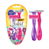 Imagem da oferta Bic Aparelho De Depilação Soleil Shave & Trim 3 Lâminas Rosa E Roxo 930184 2 Unidades + Aparador De Pelos Rosaroxo Pacote De 2