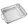 Imagem da oferta Assadeira Tramontina Service Em Aço Inox Com Grelha 39 X 33 Cm 6,4 L