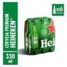 Imagem da oferta Cerveja Heineken Premium Garrafa 6 Long Neck 330ml