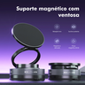 Imagem da oferta Suporte Magnético para Carro com Ventosa Giratório 360° Compatível com iPhone 12-17 e Android Do Brasil C