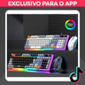 Imagem da oferta Kit Teclado e Mouse Gamer Com Fio Iluminado Semimecânico