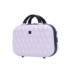 Imagem da oferta Santino Frasqueira de Viagem Marselha Off-White ABS Rígida - Organizadora cTextura Geométrica, Múltiplas Alças, Espaçosa | Ideal para Cosméticos