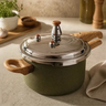 Imagem da oferta Panela De Pressão Max Chef Wood 4,2l Gas Eletrico Indução