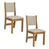 Imagem da oferta Conjunto 2 Cadeiras Estofadas Para Mesa De Jantar Sol Viero