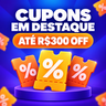 Imagem da oferta SELEÇÃO OFICIAL DE CUPONS! Amazon, Mercado Livre, Shopee e Muito Mais!