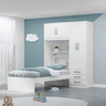 Imagem da oferta Guarda Roupa Infantil Com Cama 4 Portas 3 Gavetas Lisboa Wt