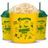 Imagem da oferta Kit Cinema Balde de Pipoca 4,2L + 2 Copos Eco Pra Cima Brasil Hexa