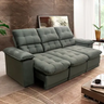 Imagem da oferta Sofá Retrátil e Reclinável Atenas, 2,30m, Suede Velut – Cinza