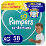 Imagem da oferta Fralda Pampers Confort Sec XG 58 Unidades