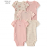 Imagem da oferta Kit Body Carter's Bebê Menina em Algodão Floral 5 Peças Multicor