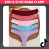 Imagem da oferta Kit até 10 Calcinhas Fio Dental com algodão Canelado Feminina Conforto e Sensualidade para o Dia a Dia
