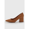 Imagem da oferta Scarpin Feminino Santa Lolla Couro Salto Bloco Caramelo