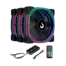 Imagem da oferta Kit Com 3 Ventoinhas Rise Mode Aura Pro Black ARGB 120mm Preto RM-AUB-02-ARGB