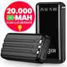 Imagem da oferta Power Bank 20000mAh Carregador Portátil com Lanterna Display Digital Carregamento Rápido para Celular Viage