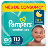 Imagem da oferta Fralda Pampers Confort Sec XXG com 112