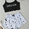Imagem da oferta Pijama Feminino Baby Doll Estampado Confortável