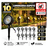 Imagem da oferta Kit 10 Luminárias Espeto Jardim Super LED 7W IP65