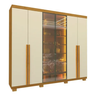 Imagem da oferta Guarda-roupa Casal 6 Portas Com Pés Com Led Imperatriz