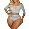 Imagem da oferta Conjunto Lingerie Sexy Duas Peças Malha Arrastão
