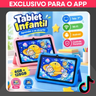 Imagem da oferta Tablet Infantil Educativo 7" 6GB 128GB Wi-Fi c Controle Parental e Jogos