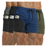 Imagem da oferta Kit 4 Shorts 2 em 1 Masculino Dry Academia Treino