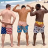 Imagem da oferta Short verão divertido de Praia com Estampa 3D para Férias Presentes