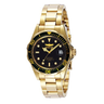 Imagem da oferta Invicta Relógio automático masculino 3044 de aço inoxidável Pro Diver Relógio banhado a ouro 37.5mm Casual
