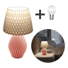 Imagem da oferta Abajur Luminária De Mesa Com Lâmpada (várias cores)