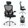 Imagem da oferta Cadeira Ergonômica Escritório Mesh Giratória Reclinável Eagl Preto Mesh