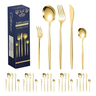 Imagem da oferta 30 Peças De Louça De Aço Inoxidável Dourado Com Caixa De Pre Dourado