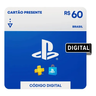 Imagem da oferta Cartão Presente Playstation Store Brasil - R$ 60