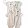 Imagem da oferta Kit Body Bebê 5 Peças Listras e Animais Multicor Carter's