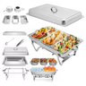 Imagem da oferta Rechaud Retangular 11 L Com 3 Cubas 13 Banho Maria Gourmet Adequado Para Bufês