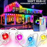 Imagem da oferta Luzes Led Beiral Jardim30m Wifi Fita Rgb Externa Smart Natal Colorido 110220 V