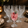 Imagem da oferta Jogo 6 Taças Vidro Diamond 315ml Elegante Resistente Água Suco Refrigerante | Vidro Resistente 9 x 15 cm Uso Diário