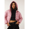 Imagem da oferta Jaqueta Puffer Facinelli by MOONCITY Capuz Rosa