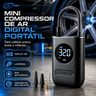 Imagem da oferta Bomba De Ar De Mão Pneu Car Air Pump Sem Fio 150 Psi Luz De Emergência Led Com Bateria Recarregável De 4000 Mah Verun