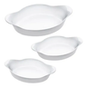 Imagem da oferta Conjunto de Assadeiras Oval Opaline 3 Peças Branco