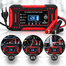 Imagem da oferta Carregador De Bateria 12v 6a Bivolt Inteligente Carro Moto Caminhão Automotivo 4ah A 100ah Com Função Reparo Display Digital Proteção Carga Emerg