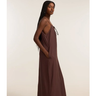Imagem da oferta Vestido Longo e Reto em Crepe com Bolsos
