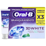Imagem da oferta Oral-b Pasta De Dente 3d White Brilliant Fresh, 3 Unidades De 70 G