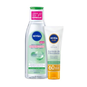 Imagem da oferta Kit NIVEA Água Micelar, Protetor Solar Facial FPS 60, 200ml+50ml