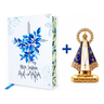 Imagem da oferta Bíblia Sagrada Católica Ave Maria Capa Dura Flores Aparecida Imagem Santinha Carro