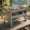 Imagem da oferta Churrasqueira Portatil Carvão Grelha Grill Camping Pesca